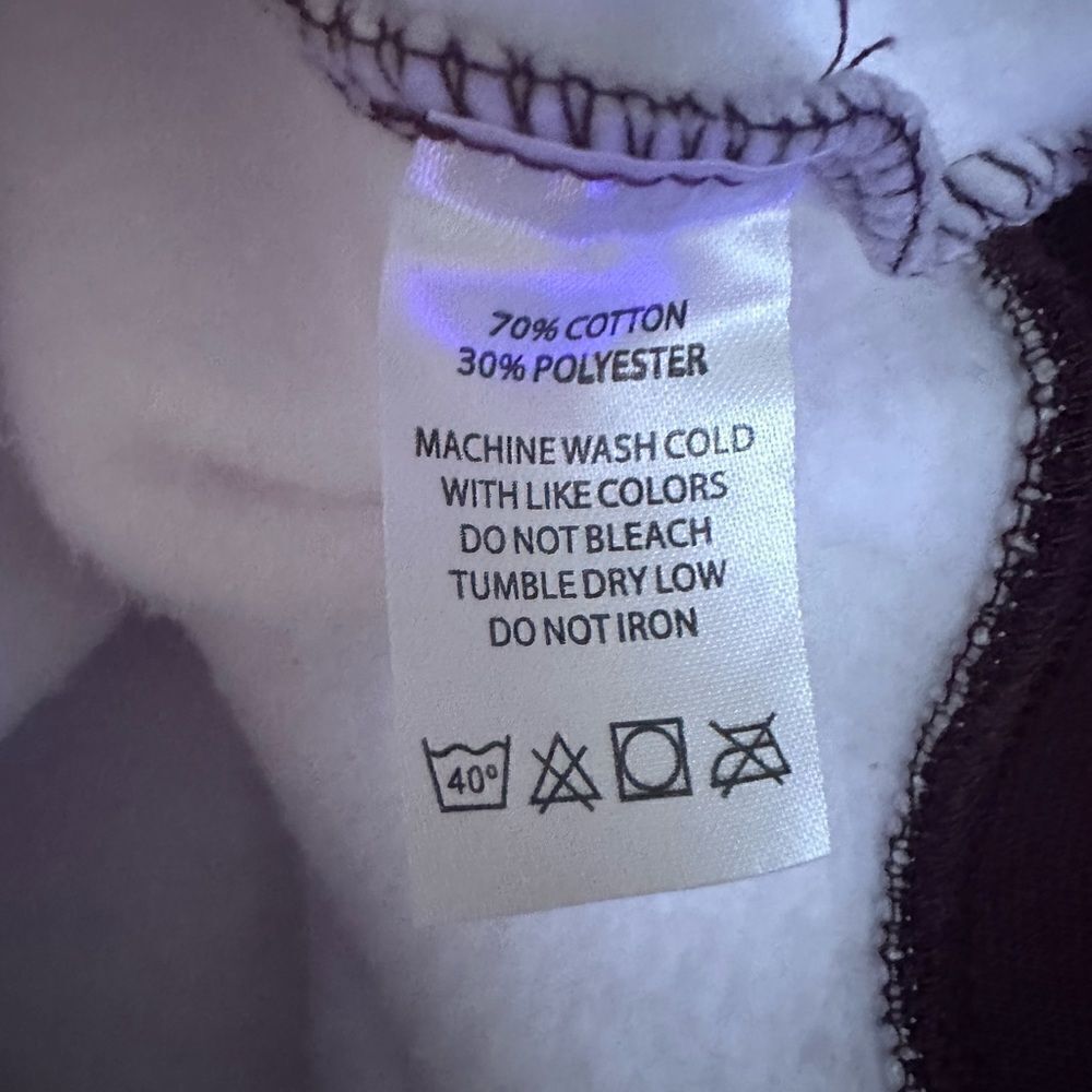 Mediums Collective Quilted Cut & Sew Hoodie - Maroon Wine - XL - Picture 11 of 11
